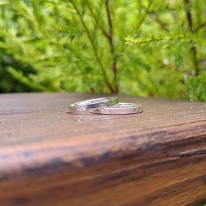 Handmade Smooth Sterling Silver Band Rings